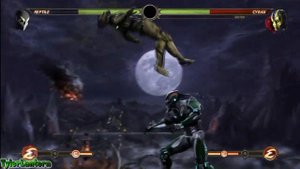 MK9 - Cyber Reptile 66% Midscreen Combo (Without X-RAY) - Mortal Kombat 9 (2011)