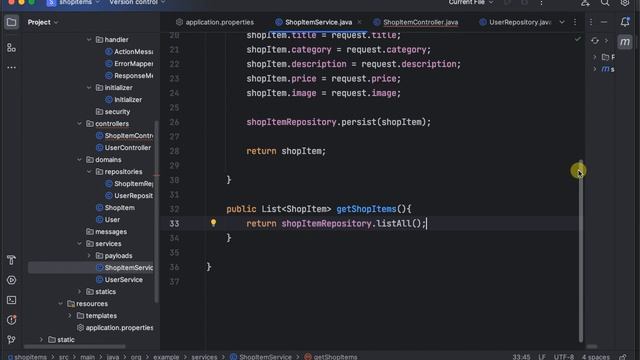 POST endpoint to create new shop item in java quarkus e-commerce app part 13 смотреть онлайн