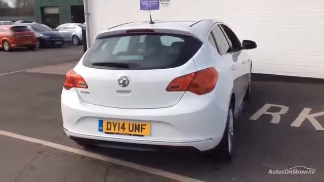 VAUXHALL ASTRA EXCITE WHITE 2014 смотреть онлайн