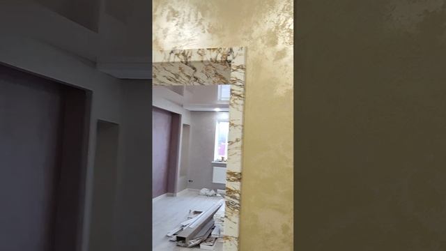 Выполнили внутреннюю отделку квартиры гибким камнем и декоративной краской. смотреть онлайн