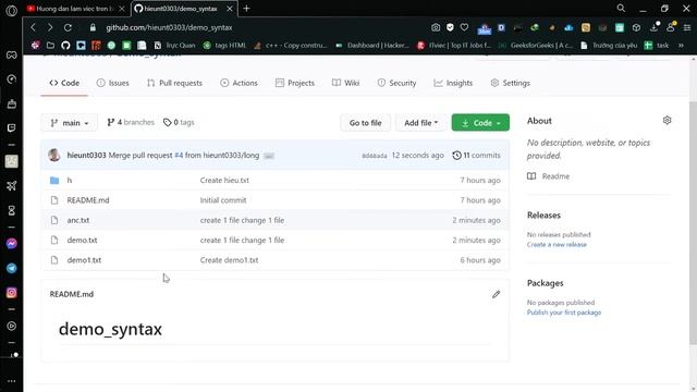 Sử dụng git và github desktop để làm việc với team trên github смотреть онлайн
