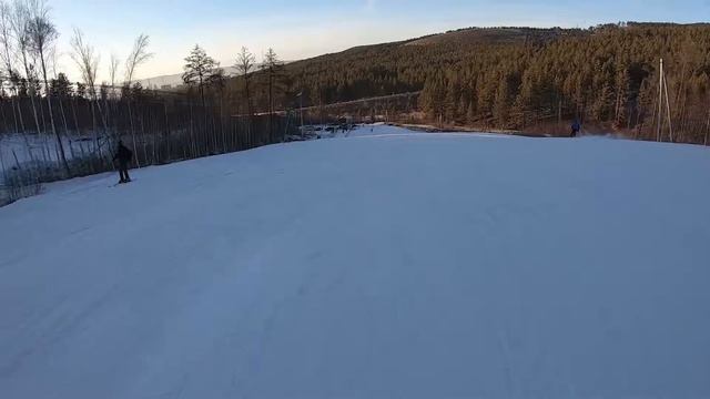 Чита горнолыжный спуск Высокогорье 2019г