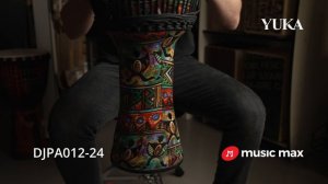 Djembe YUKA DJPA012-24 Rope Tension Sarong Africa 12˝