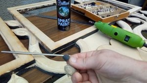 Как шлифовать прорезную резьбу？резьба по фанере 4ч. Drill thread.