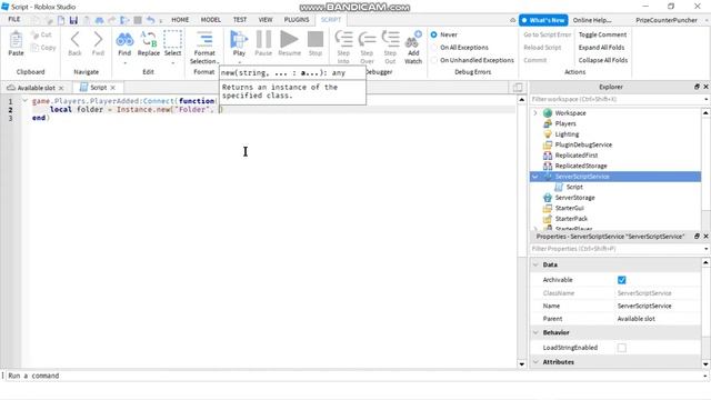 Player Added Events (PlayerAdded) (Roblox Studio Tutorial for New Beginners Series) (N046)