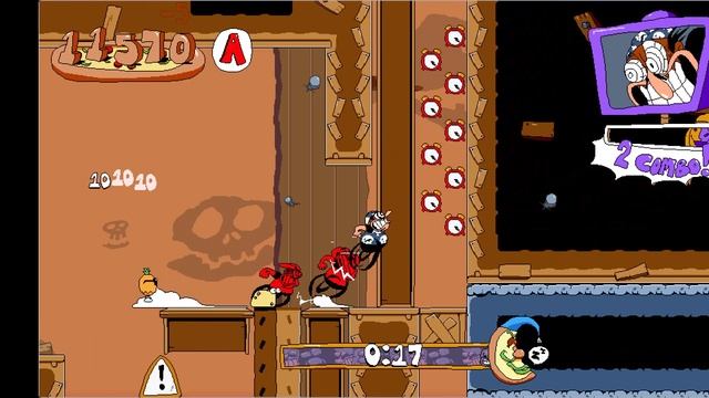 Pizza tower - Проходим Oregano desert и Wasteyard на 3 круг смотреть онлайн