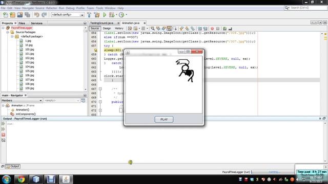 JAVA NETBEANS SIMPLE ANIMATION смотреть онлайн