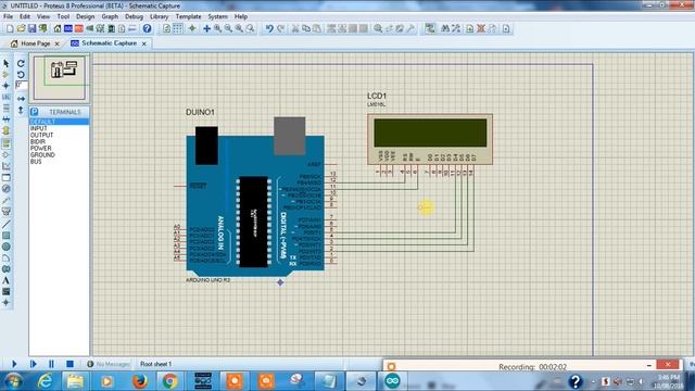 Arduino to 16*2 LCD Display Proteus - Arduino Proteus Simulation tutorial # 5 смотреть онлайн