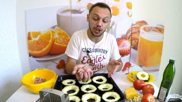 Фаршированные кабачки в духовке простой рецепт на ужин и обед!