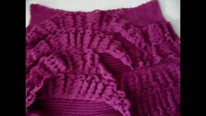 Летняя юбка с оборками крючком "26"