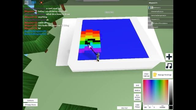 Drawing Nyan Cat! ROBLOX Pixel Art Creator (der is a part 2) смотреть онлайн