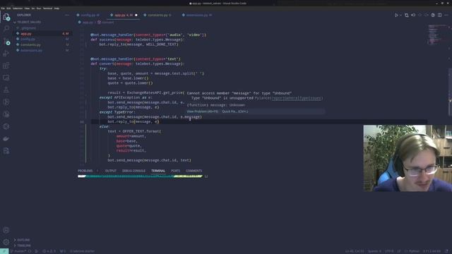 Разбираю ошибки новичков в python + домашнее задание #refactoring смотреть онлайн