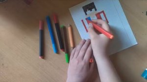 как нарисовать компота по клетчатой бумаге