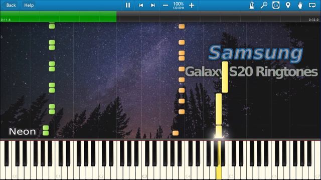 SAMSUNG GALAXY S20 RINGTONES IN SYNTHESIA смотреть онлайн