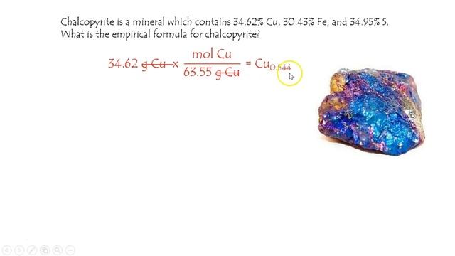 What is the empirical formula of the mineral chalcopyrite? смотреть онлайн