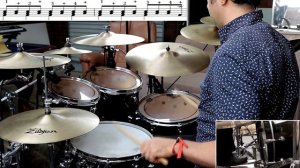 How to play 'Enter Sandman' by Metallica on Drums - Drum Lesson