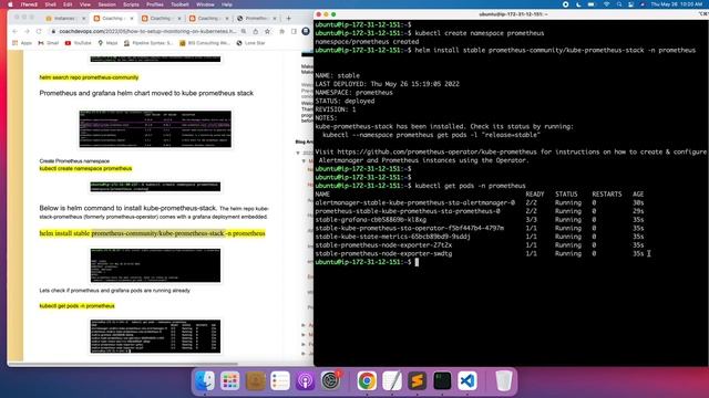 How to Setup Prometheus on Kubernetes | How to setup Prometheus & Grafana on EKS Cluster using Helm