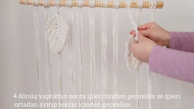 ? DIY| Easy Macrame Leaf Wall Hanging / Kolay Makrome Yaprak Duvar Süsü / BOHO HOME DECOR смотреть онлайн