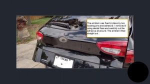 Subaru Tribeca Rear Emblem Removal