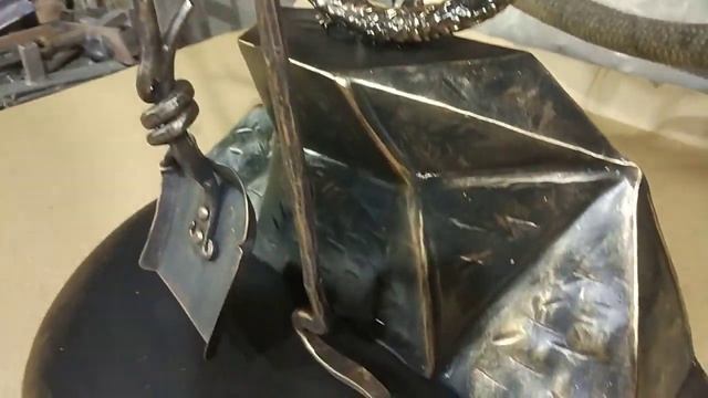 Кованая подставка для шампуров с кочергой и совком смотреть онлайн