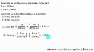 Convertir de Centímetros a Kilómetros (cm a km)