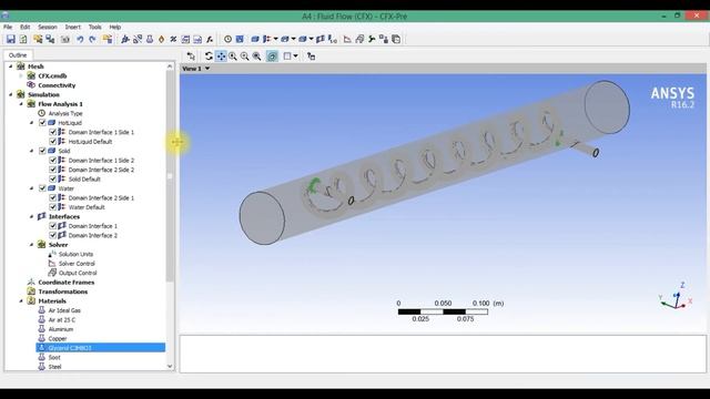 4.3 Моделирование течения в спиральном теплообменнике (змеевике) смотреть онлайн
