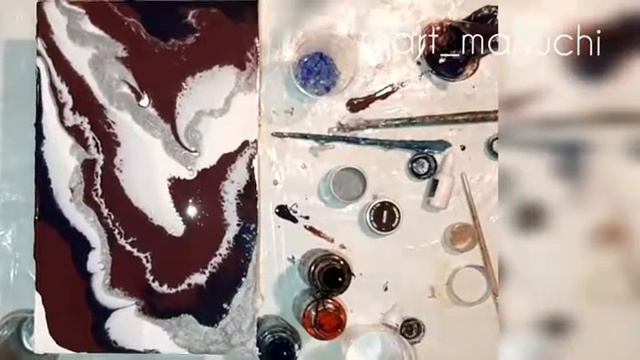 Интерьерная картина эпоксидной смолой. Epoxy painting. Resin art. Epoxy resin. Art.Срез камня смоло