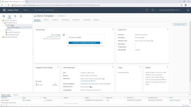 VM Template Versioning in VMware vSphere 7 0 смотреть онлайн