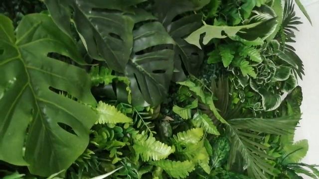 Как сделать стену из искусственных растений, 250 250см