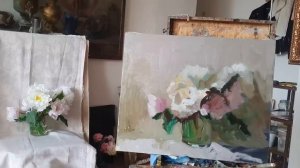 Подготовка холста для живописи. Живопись поверх старой работы.