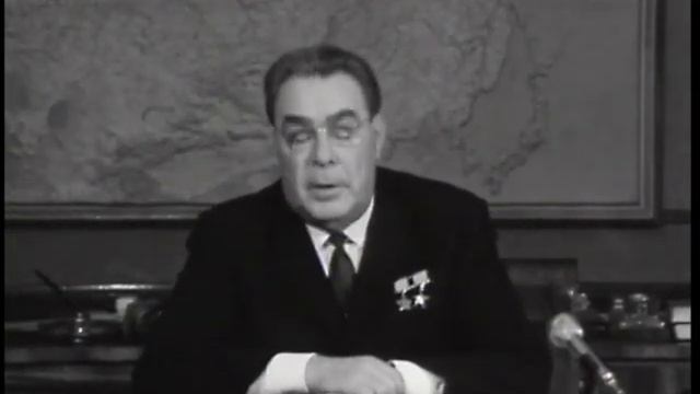 Брежнев Леонид Ильич, поздравление с новым 1971 годом. смотреть онлайн