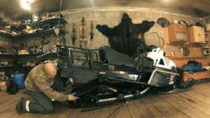 Установка задней подвески снегохода Stels Viking 600. Ремонт снегохода Стелс Викинг 600