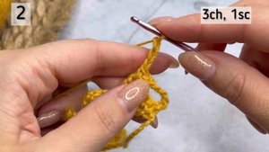 УЗОР КРЮЧКОМ из 2 РЯДОВ. Легко запомнить. Вязание крючком для новичков. Crochet stitch, only 2 rows