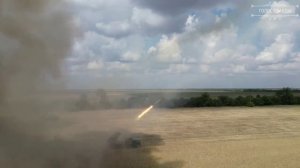 Российские "Грады". РСЗО "Град" БМ-21 в зоне СВО. Украина. Донбасс.