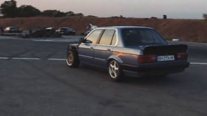 Дрифт тренировка BMW Е30, бернаут