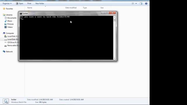 Folder Lock And Hide Without Software Using Batch File Code