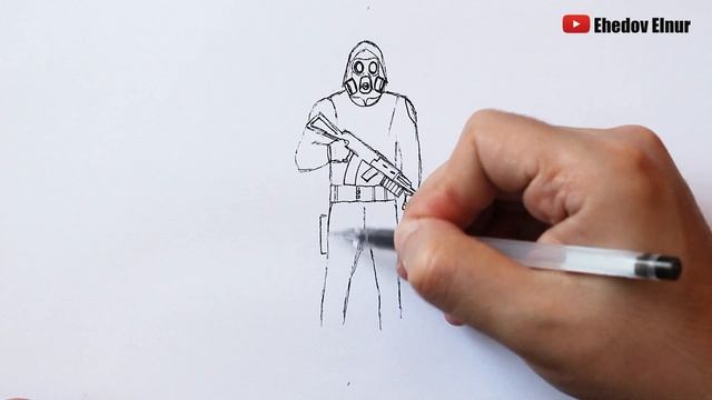 Как нарисовать Сталкера поэтапно | S.T.A.L.K.E.R. рисунок