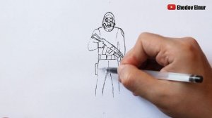 Как нарисовать Сталкера поэтапно | S.T.A.L.K.E.R. рисунок