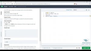 Learn How to Solve Hacker Rank Competitive Prog Linux Shell Bash Script  #010 Compute the Average