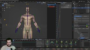 Курс. Персонаж в Blender. Риг и Морфы. Обучение нейросети в Unreal Engine #18