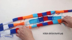 Вязание на вязальной машине пледа (покрывало) ВОСТОЧНЫЙ, часть 2