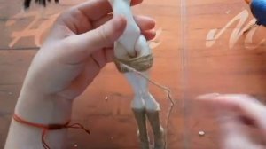 Monster High. Кукла из джута//поделки своими руками //Платье для Барби. Переделка кукол