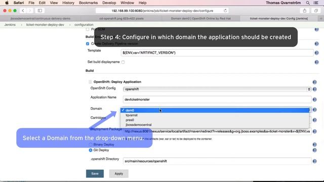 Continuous delivery demo using JBoss EAP and OpenShift смотреть онлайн