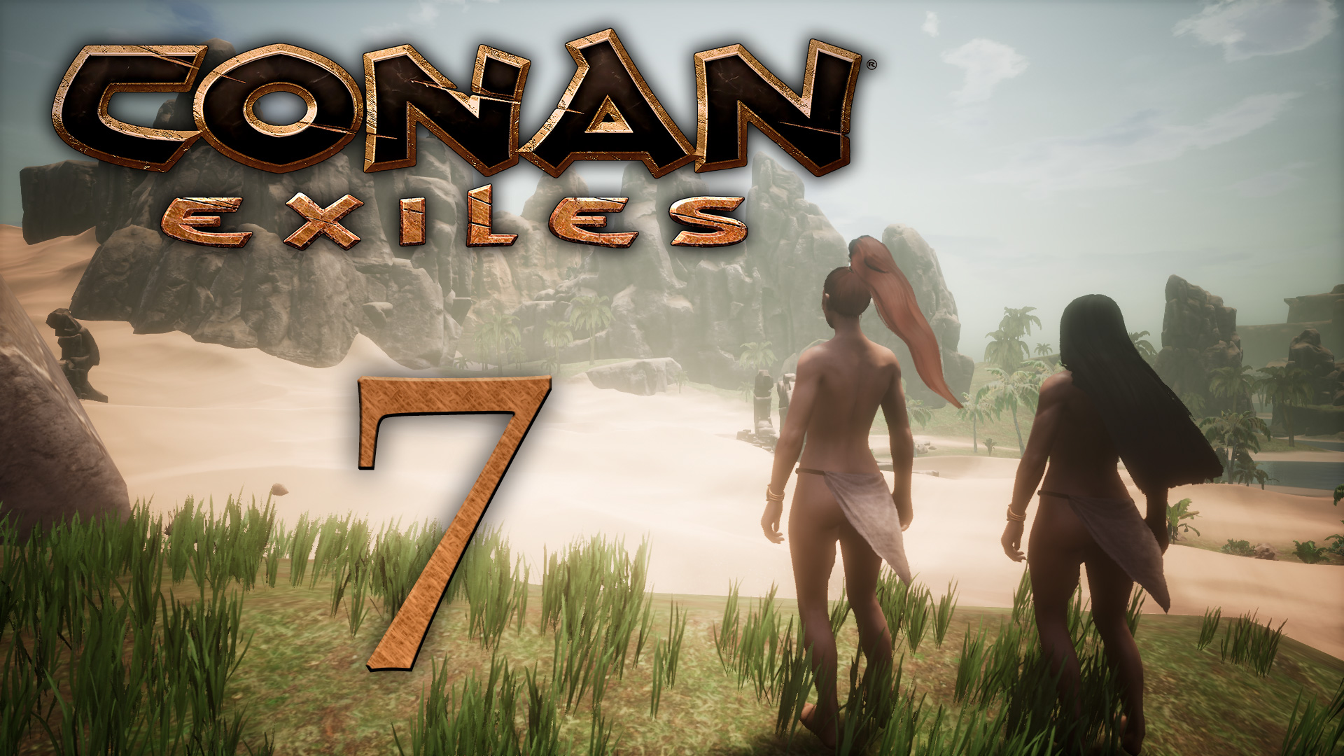 Conan Exiles - Первая пещера, больно - Прохождение игры на русском [#7] | PC (2018 г.)