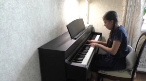 Дебюсси Арабеска №2 соль мажор. Исполняет Орлова Кристина. Clavinova CLP-645.