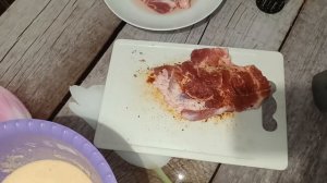 Свиные отбивные в пивном кляре