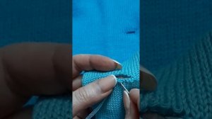 Петля для застёжки на вязаном изделии