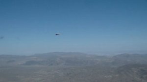 flying over the desert