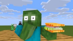 Monster School: Sandwich Runner GamePlay Mobile Game Superhero Max Level - Minecraft Animation