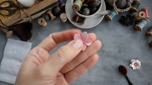 Как я тонирую цветы сухой пастелью